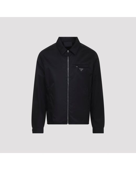 Prada Re Nylon Jack in het Black