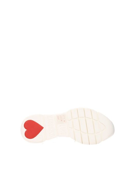 Love Moschino Black Sneakers Donna Tessuto Nero/Bianco