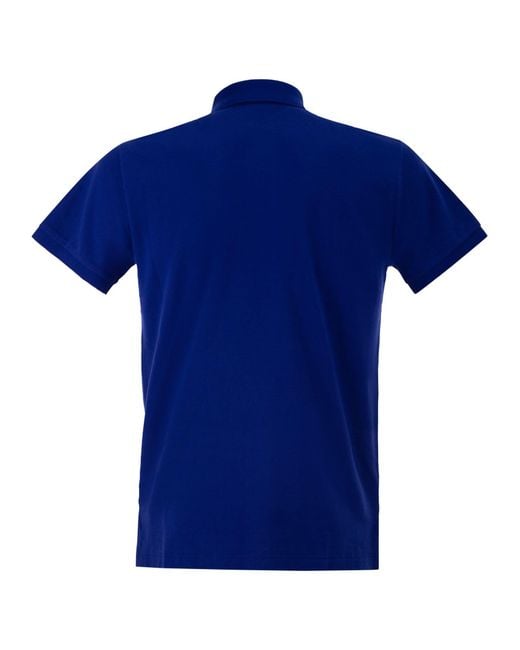 Polo Ralph Lauren Blue Slim Fit Mesh Polo Shirt