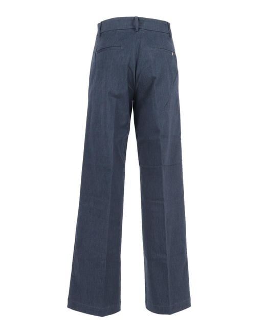 K-Way Blue Tyanne Denim Like Chino Without The Pince