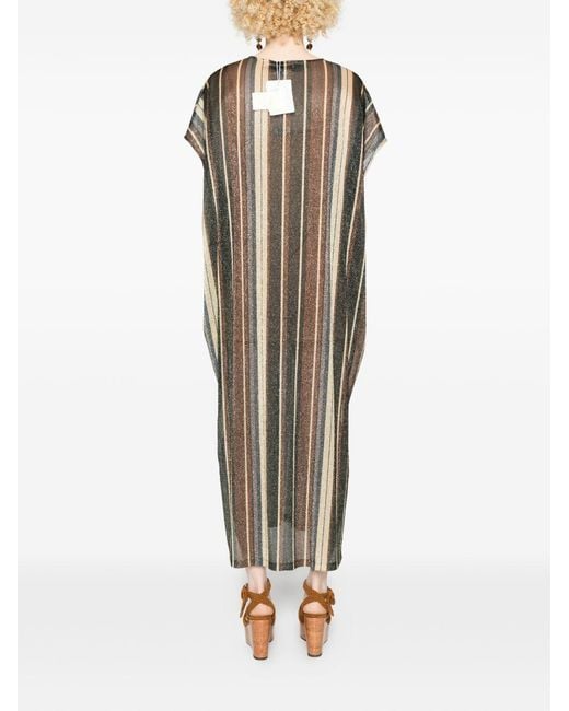 Siyu Multicolor Zoe Striped Kaftan Dress