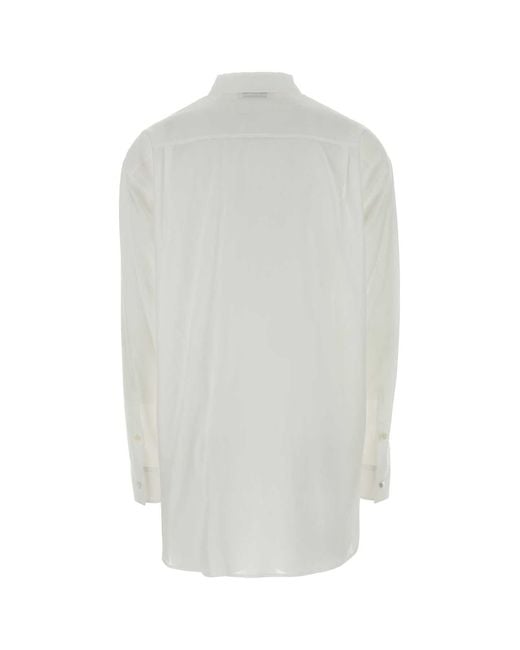 Jil Sander White Relaxed Solid Shirt