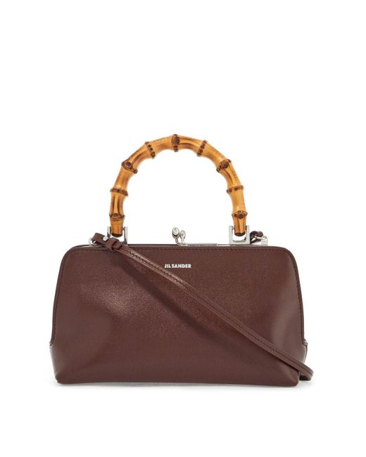 Goji Bamboo Mini Handbag Jil Sander de color Brown