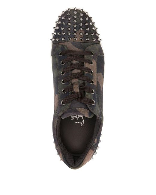 Christian Louboutin Brown Seavaste 2 Camouflage Leather Trainers for men