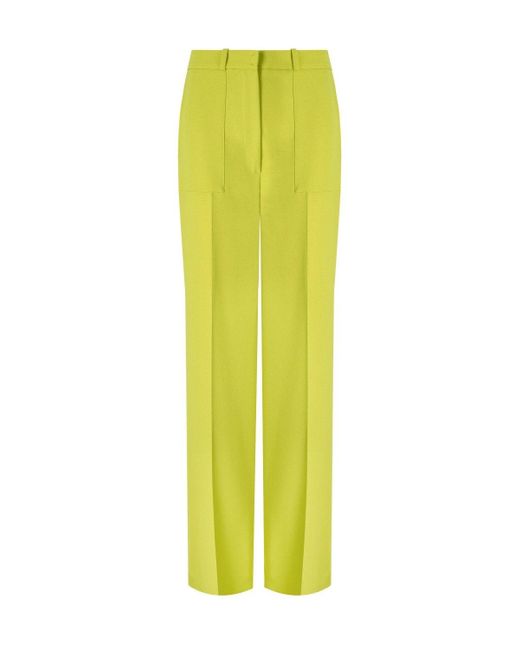 Elisabetta Franchi Yellow Cedar Wide Leg Pants