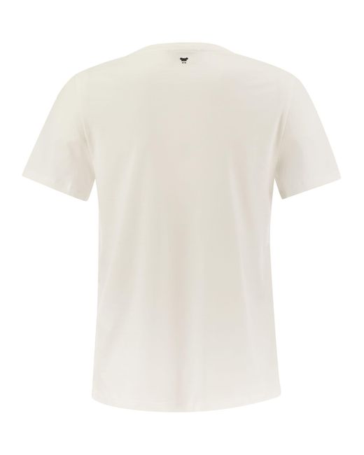 Weekend by Maxmara Yen Cotton Jersey T -shirt in het White