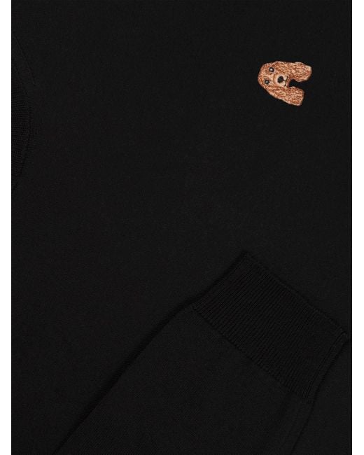 PELO FOUNDATION Black Girocollo Merinos for men