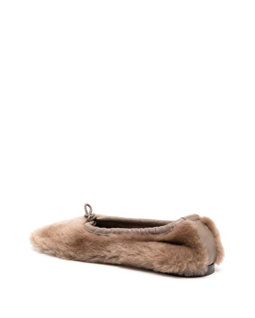 Hereu Brown Hieru Puntera Shearling Ballets