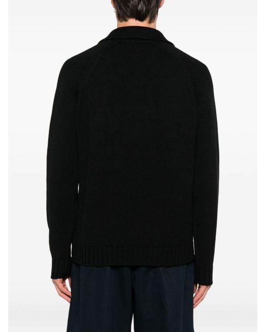 Zanone Black Sweaters for men