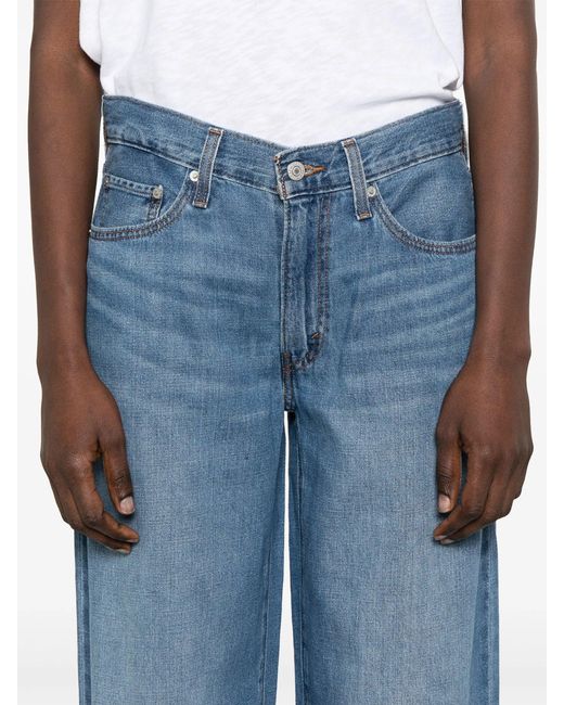 Levi's Blue Baggy Dad schwerer Scheck