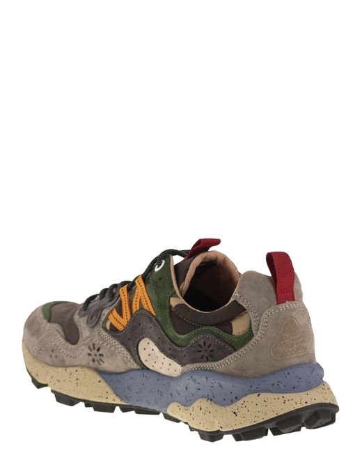 Flower Mountain Brown Yamano 3 Sneakers for men