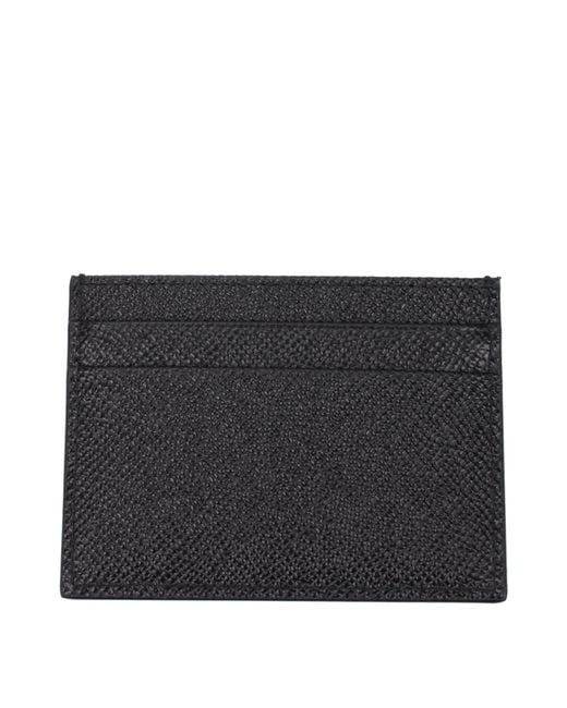 Dolce & Gabbana Black Document Holder Leather