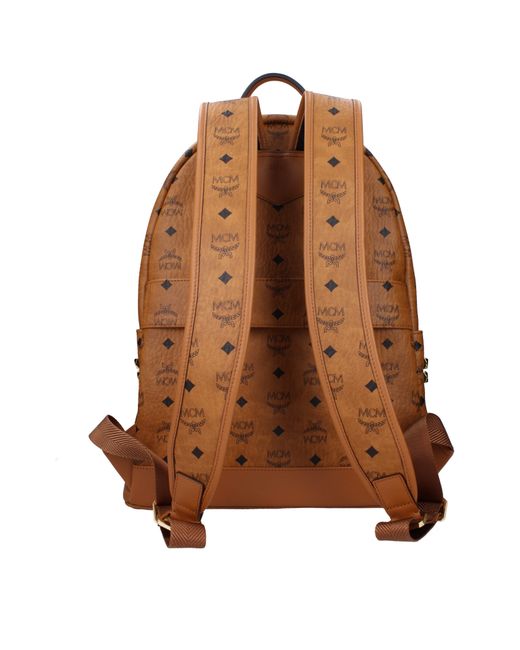 MCM Brown Zaini E Marsupi Uomo Pelle Marrone/Cognac