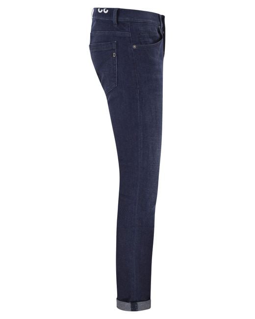 Dondup Blue George Skinny Fit Stretch Denim Jeans