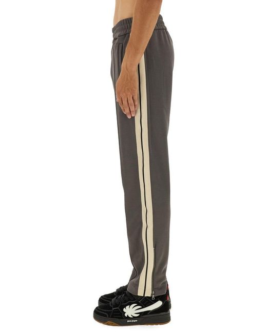 Palm Angels Jogger Pants Met Logo in het Gray voor heren