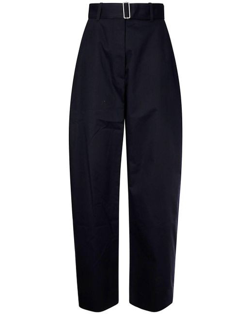 Studio Nicholson Round Been Katoenen Broek in het Blue