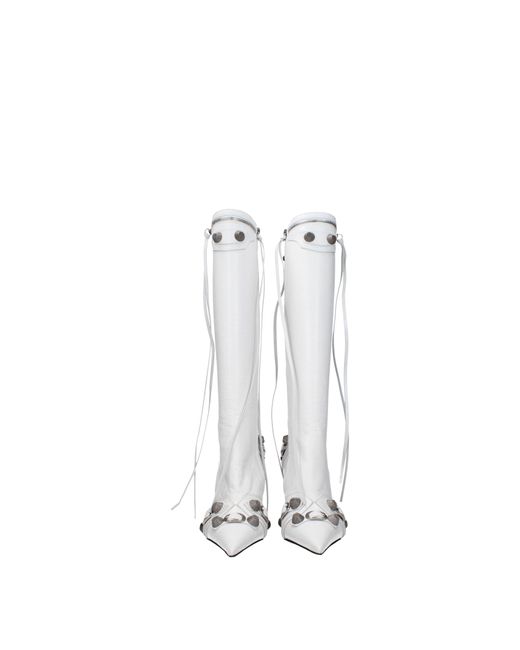 Balenciaga Frauen 's Stiefel Ledergrau in White für Herren