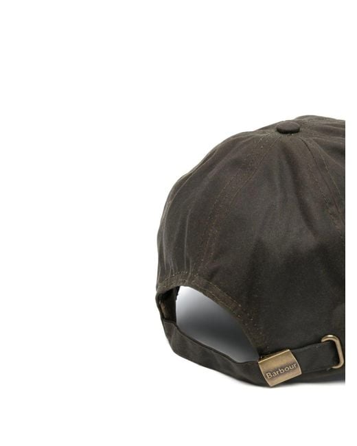 Barbour Gray Embroidered-Logo Baseball Cap