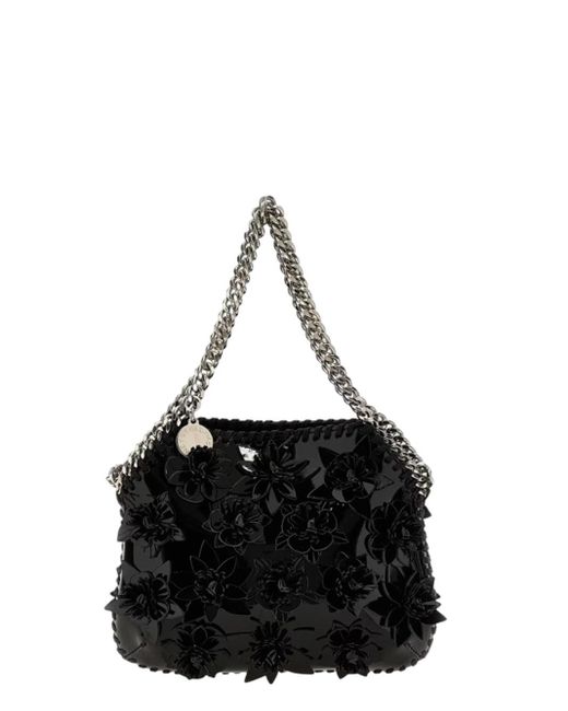 Stella McCartney Black Mini Umhängetasche Farbe Alter Mattenblumen