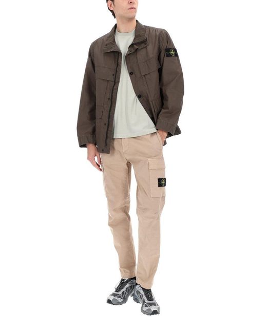 Stone Island Brown Regular-Fit Lightweight Jacket for men