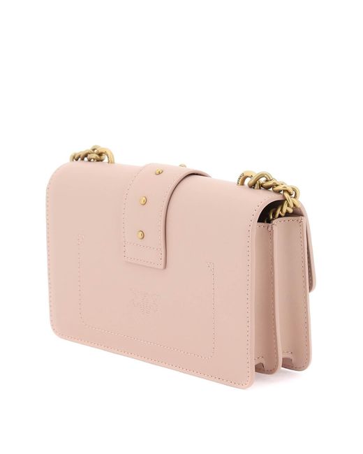 Pinko Classic Love Icon Simply Bag in het Pink