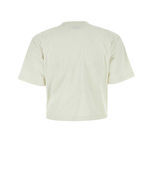 Off-White c/o Virgil Abloh Multicolor Off Ivory Cotton Oversize T-Shirt