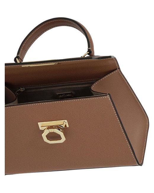 Carbotti Greta Handbag in Brown | Lyst UK