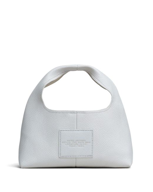 Marc Jacobs White The Sack Mini Leather Hobo Bag