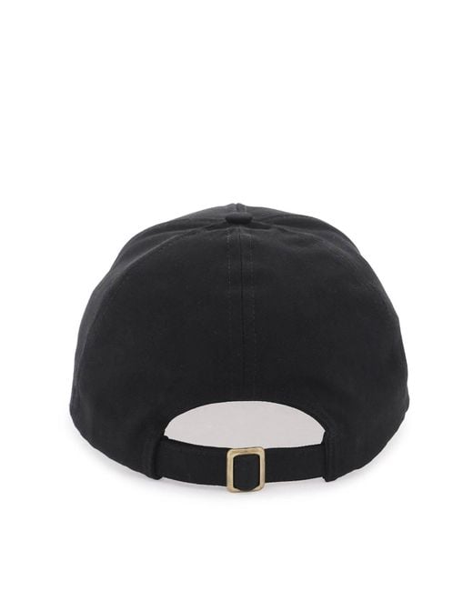 UNI COLOR BASEBLABL CAP avec une broderie orbe Vivienne Westwood en coloris Black
