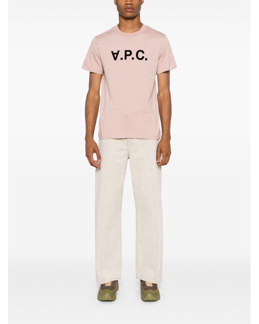Camiseta estándar grand vpc A.P.C. de hombre de color Pink