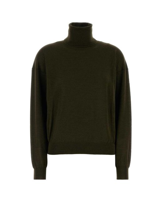 Saint Laurent Black Cashmere Blend Sweater
