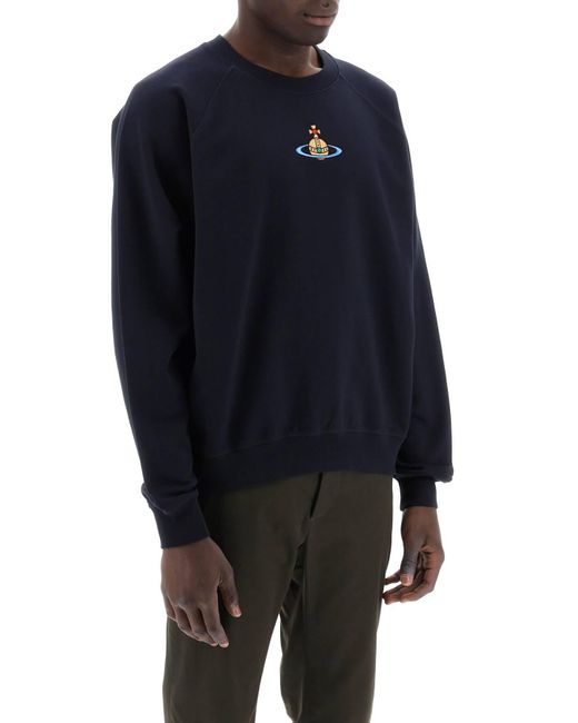 Vivienne Westwood Bio -Baumwoll -Sweatshirt in Blue für Herren