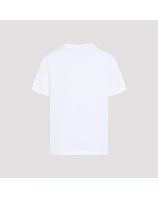 Casablanca White Logo-Print Short-Sleeve T-Shirt