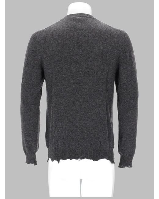 McQueen Gray Knit Jumper Skull Punk Piercing