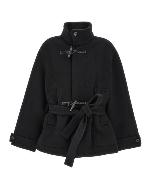 «Bathrobe Duffle» manteau Lemaire en coloris Black
