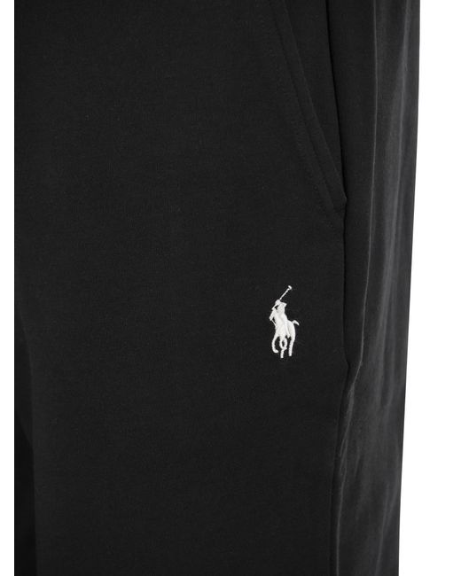 Double Knit Jogger di Polo Ralph Lauren in Black da Uomo