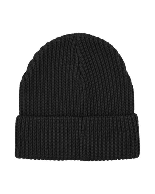 Patagonia Black Fisherman's Rolled Beanie for men
