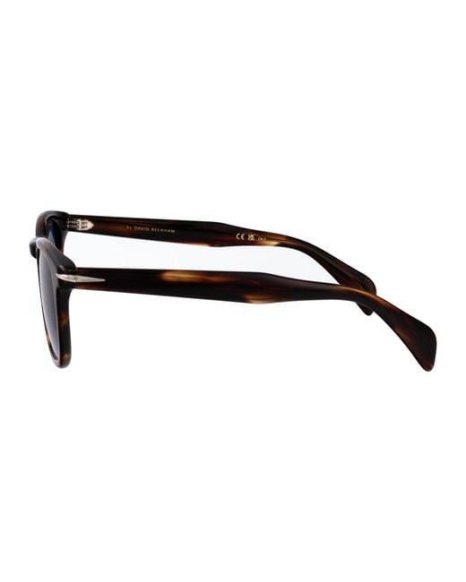 David Beckham Blue Horn Acetate Sunglasses for men