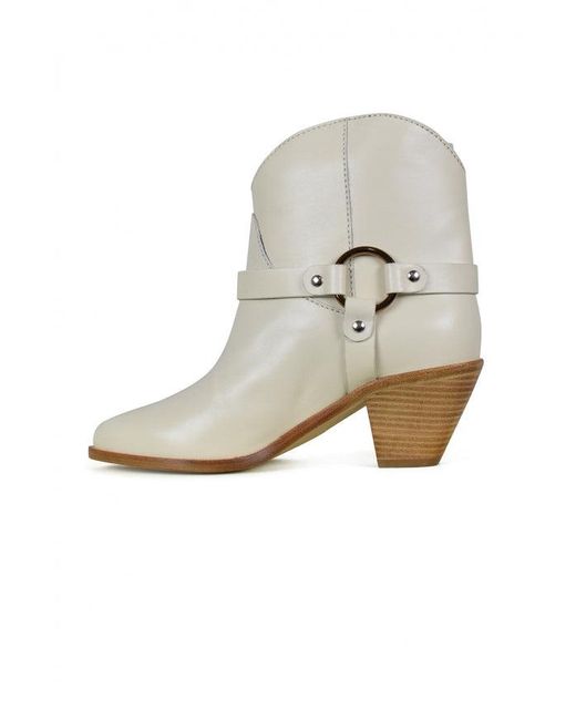 Francesco Russo White Leather Boots