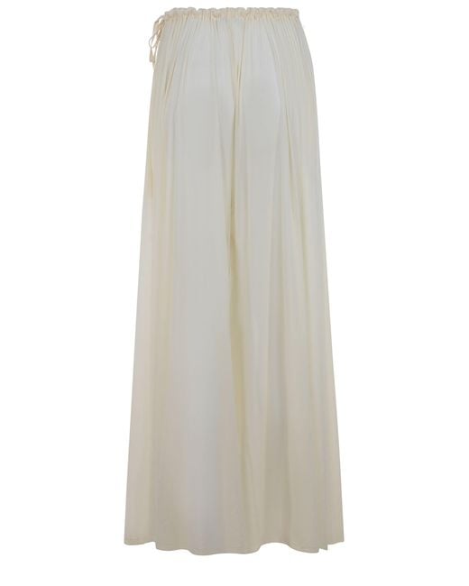 PHILOSOPHY BY LORENZO SERAFINI White Philosophy Pants Made Of Tulle