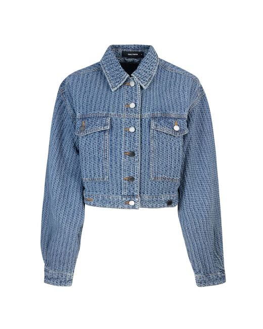 Daily Paper Blue Giubbino Light Relaxed Denim