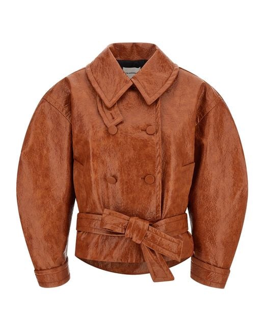 ANDAMANE Brown Zarina Coats And Trench Coats