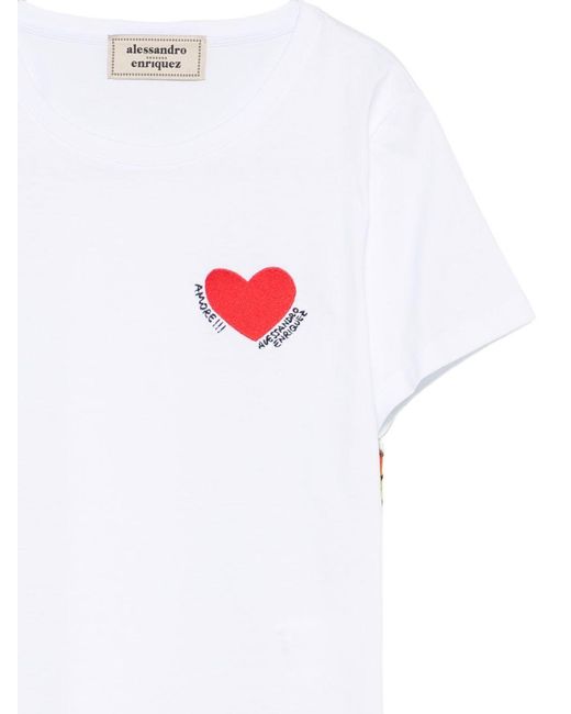 ALESSANDRO ENRIQUEZ White T-Shirts And Polos