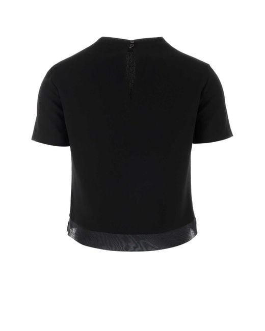 Jil Sander Black Wool Top