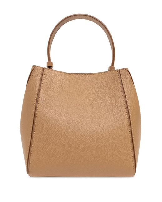 Tory Burch Mc Graw Kleine Lederen Emmertas in het Natural