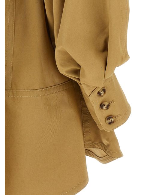Zimmermann Natural 'Illuminate Cargo Mini' Kleid
