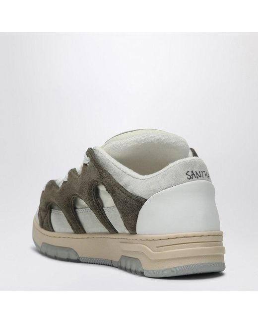 Santha Metallic Model 1 Dark/ Mesh And Suede Sneaker for men