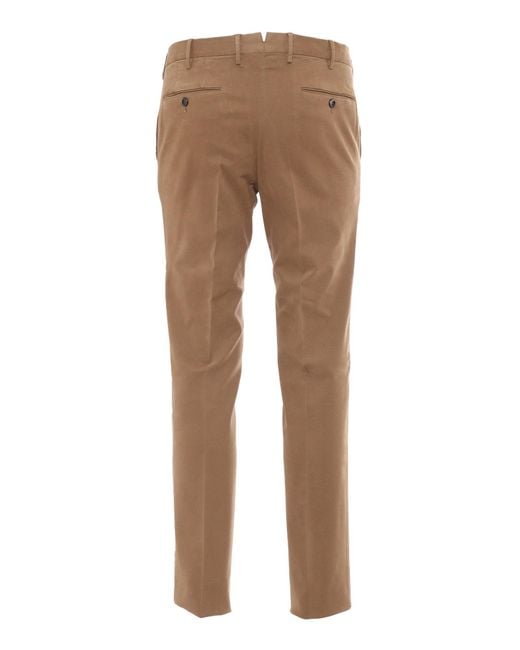 PT01 Natural Slim, Flat Front, Diagonal Pockets And