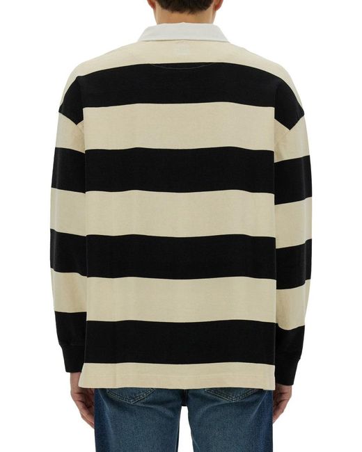 McQueen Black Alexander Mc Queen Rugby Polo