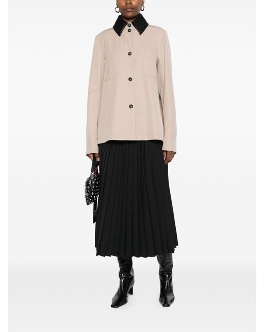 SPORTMAX PRE Natural Cotton Blend Trench Coat